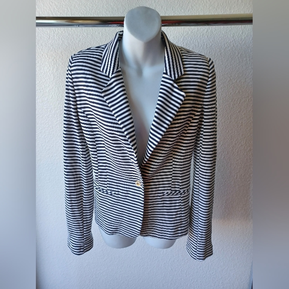 N-Value Women Striped Blazer